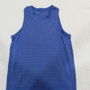 lululemon athletica Blue vented Muscle Tee